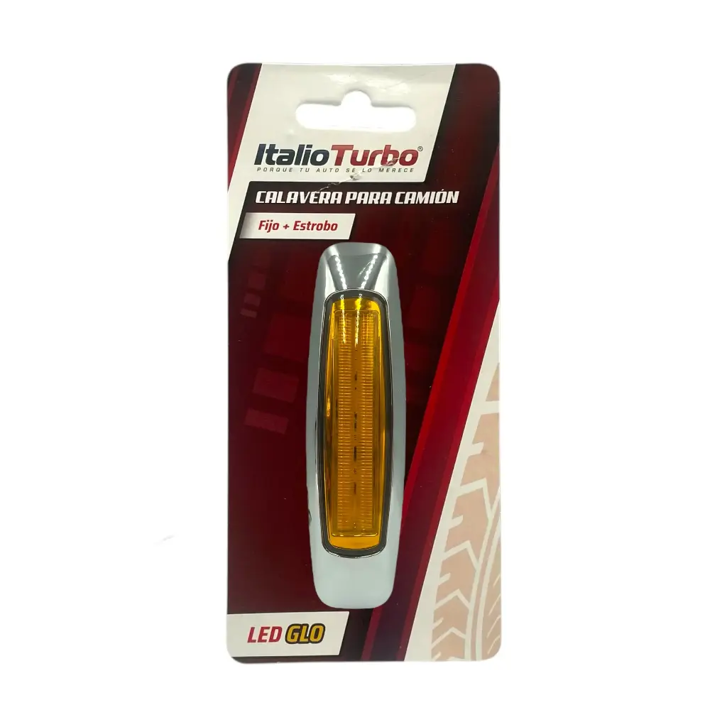 Plafon Turbo LED con base cromada · Ámbar