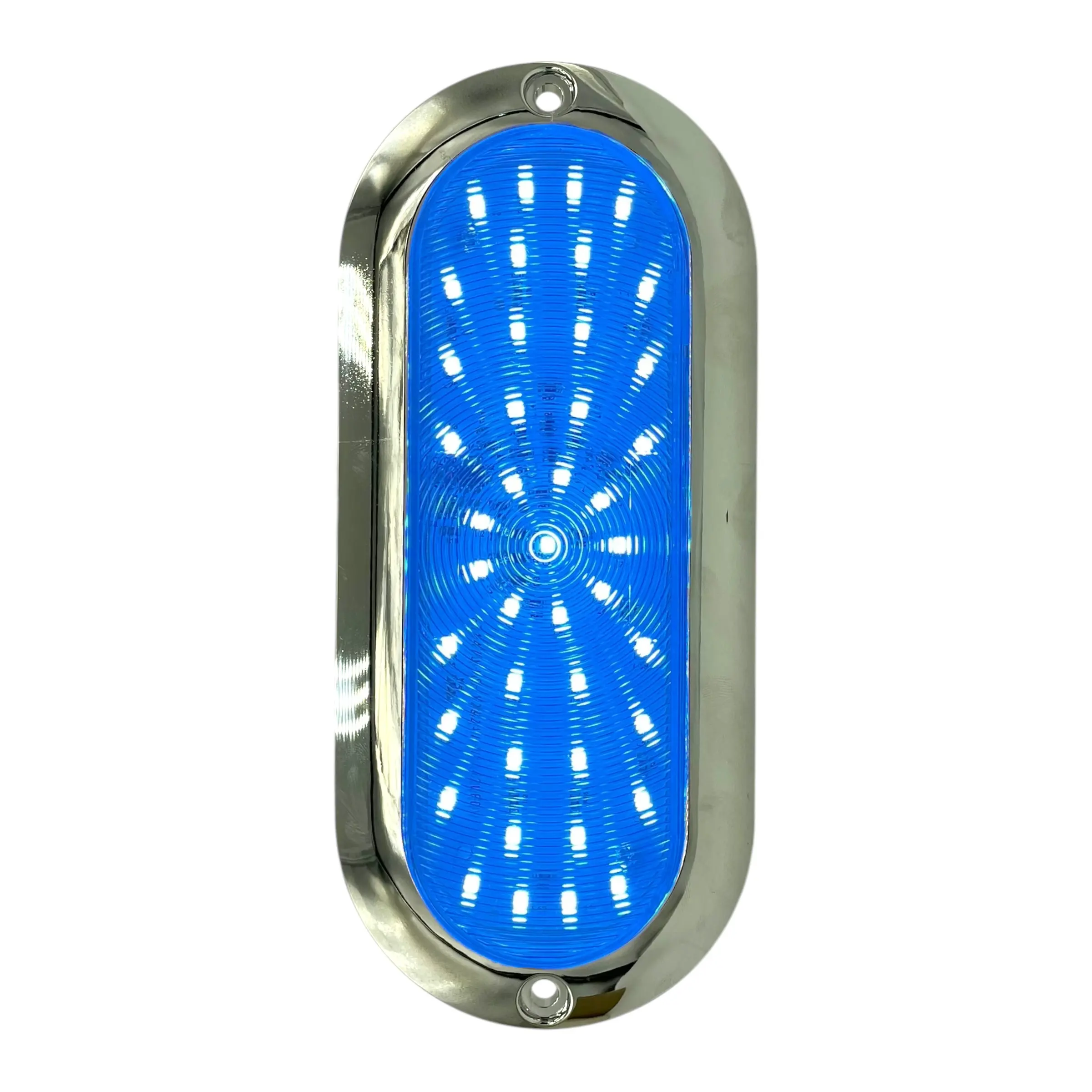 Plafón de 54 LED base cromada (varios colores) · Azul hielo