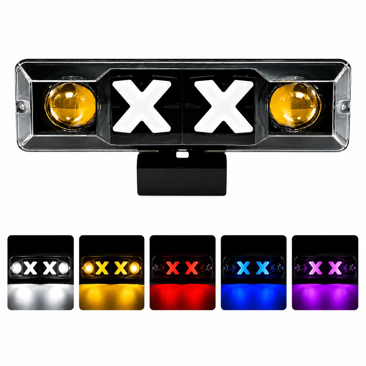 Faro LED con DRL Rojo/Azul 