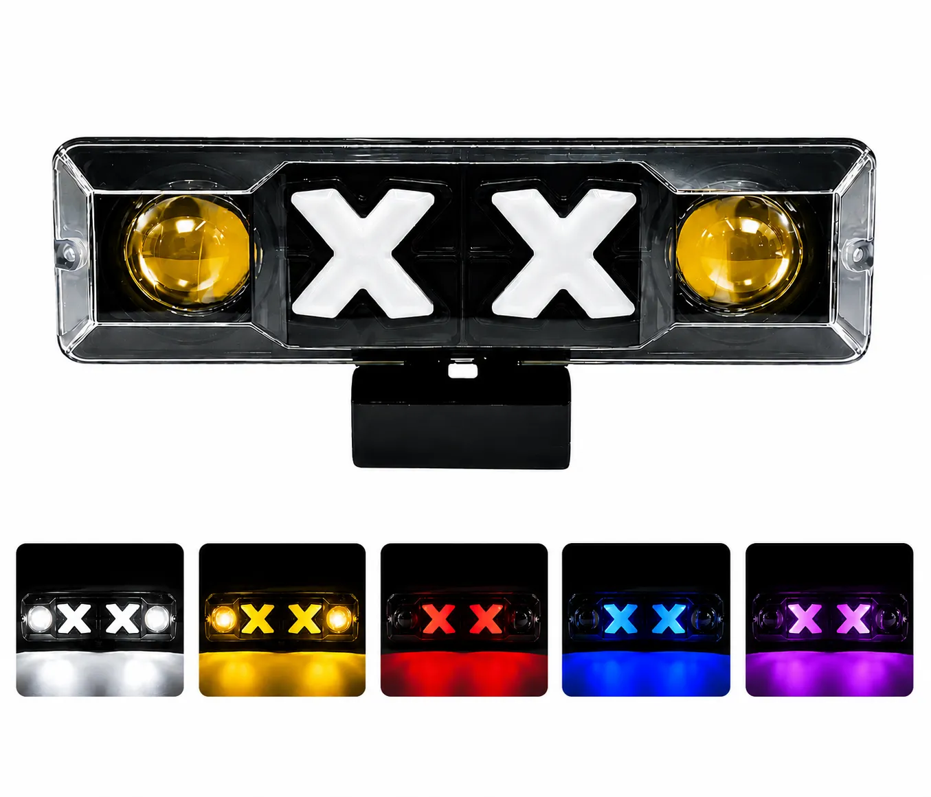 Faro LED con DRL blanco/amarillo