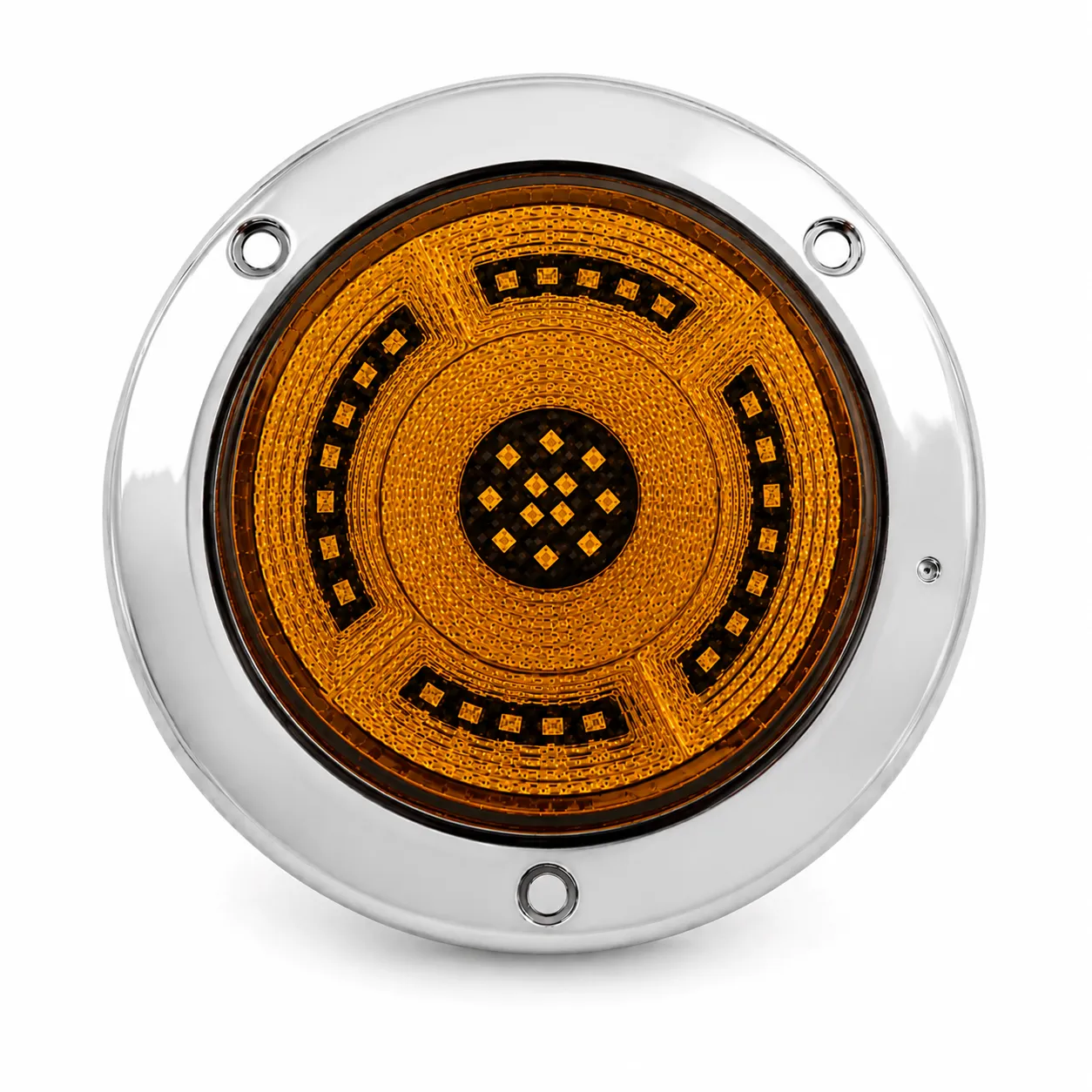 Plafón de Evolum redondo ámbar de 36 LED