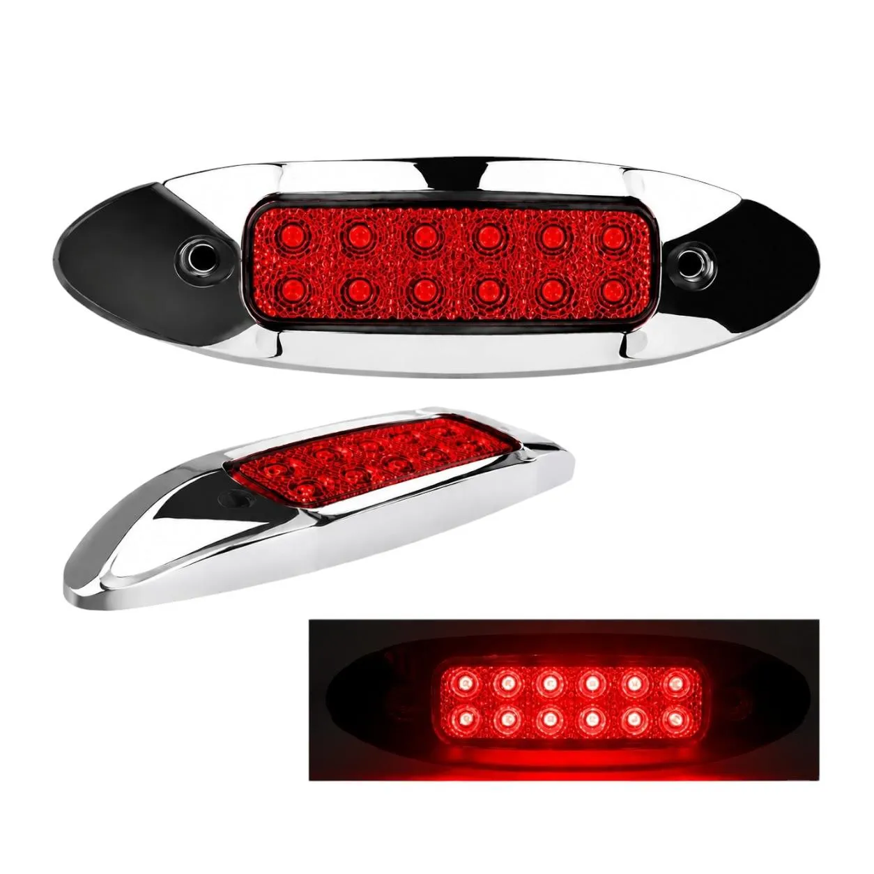 Plafón universal lateral de 12 LED