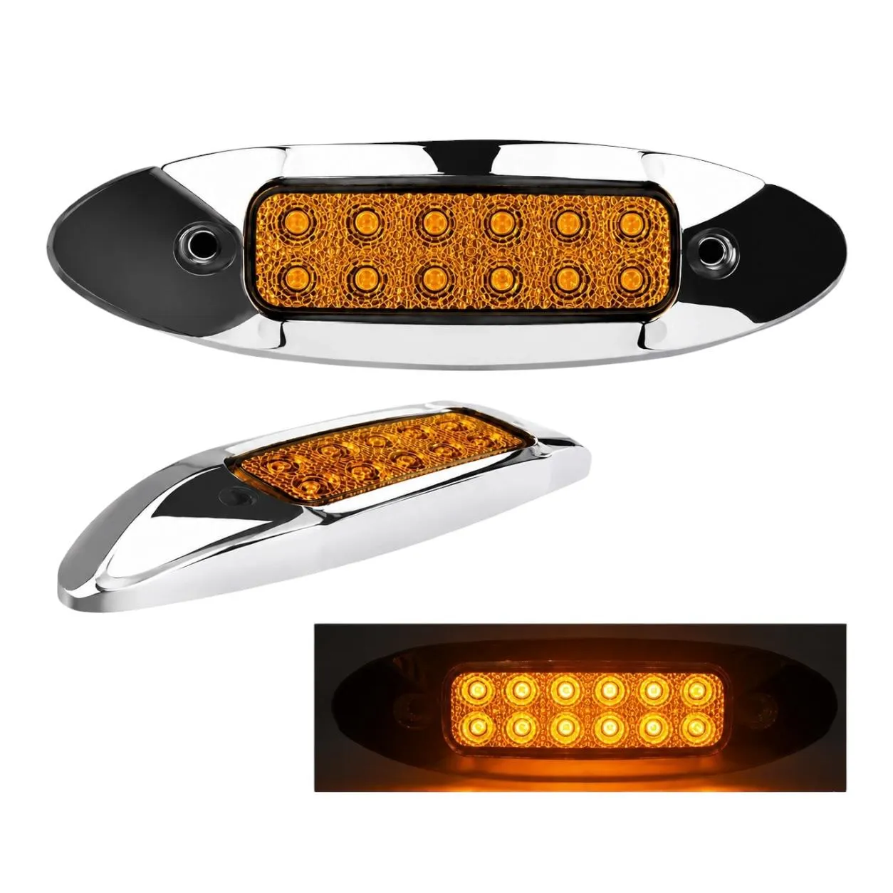  Plafón universal lateral de 12 LED 