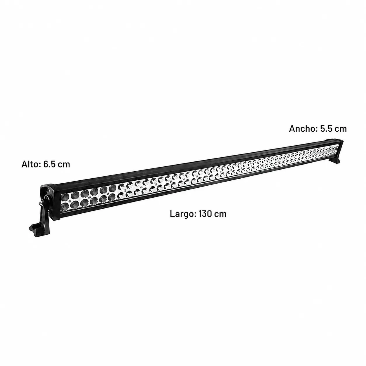 Barra de LED recta multivoltaje con función fijo y estrobo 130 cm