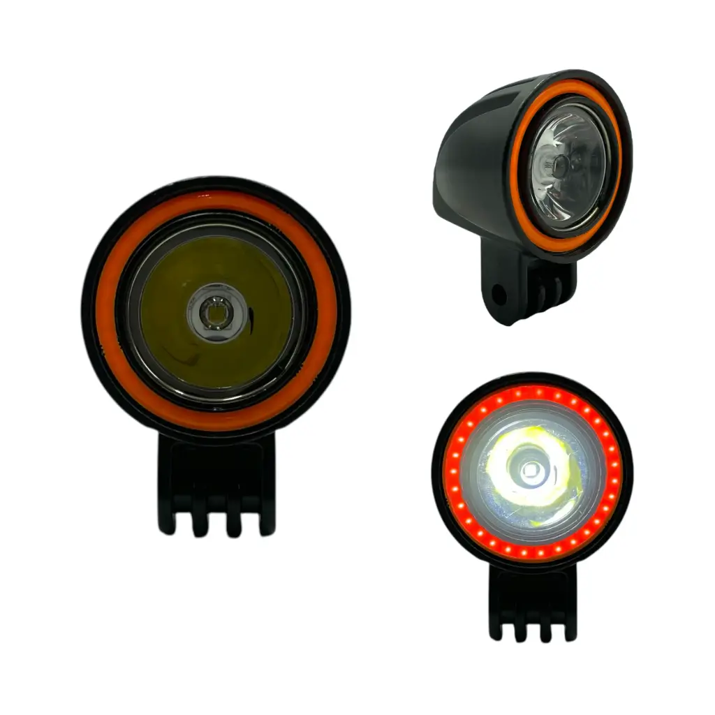 Faro LED min  con DRL rojo