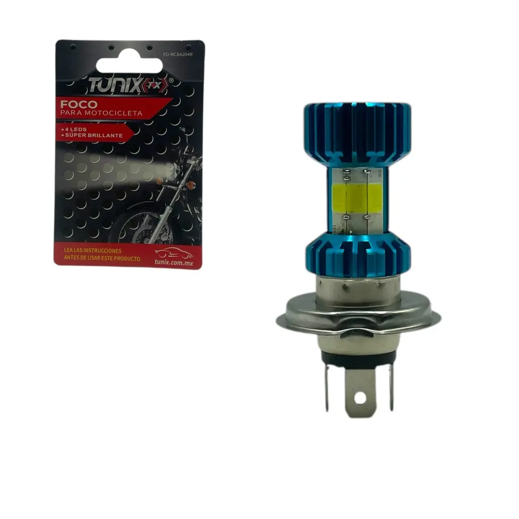 Foco LED de aluminio 6 caras azul