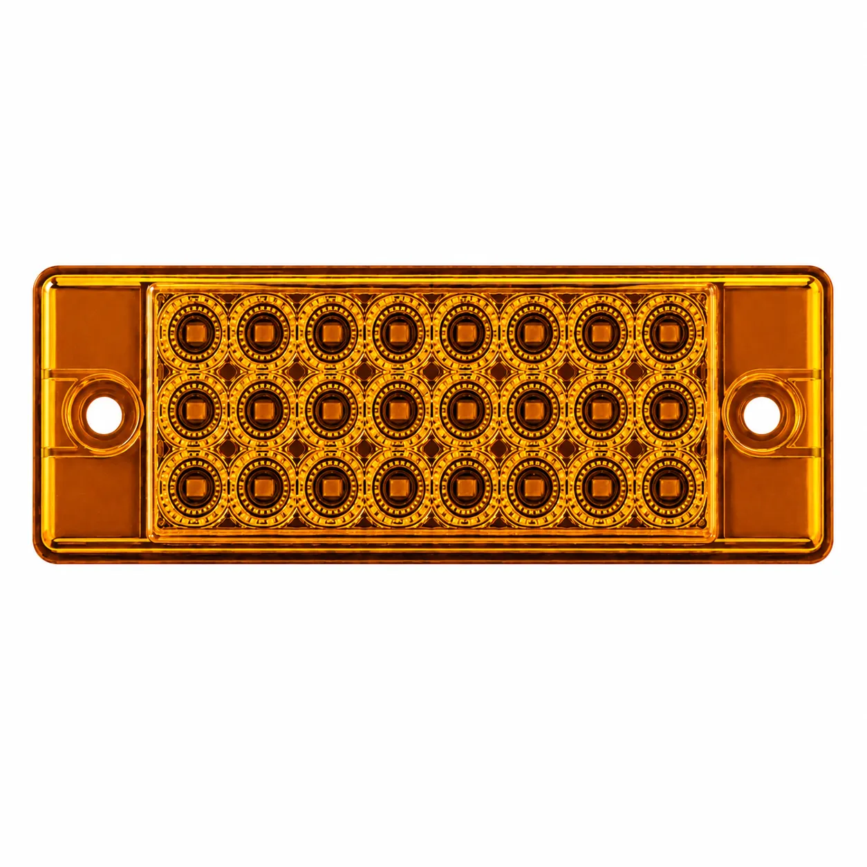 Plafón LED chrome matrix Evolum ámbar