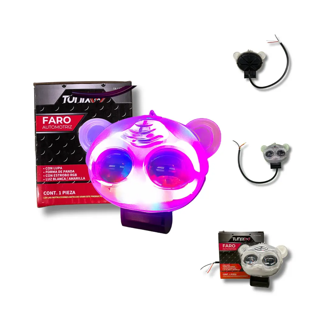 Faro tipo panda con 2 LED