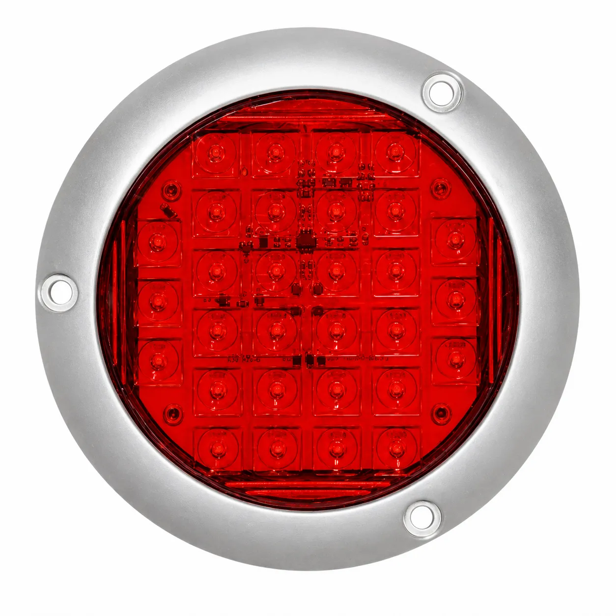 Plafón LED redondo Ultra slim rojo de 30 LED