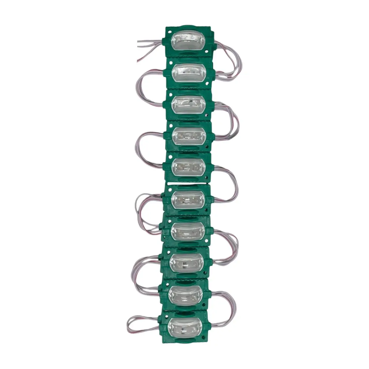 Tira de modulo LED con cápsula (tira de 20 piezas) — Verde