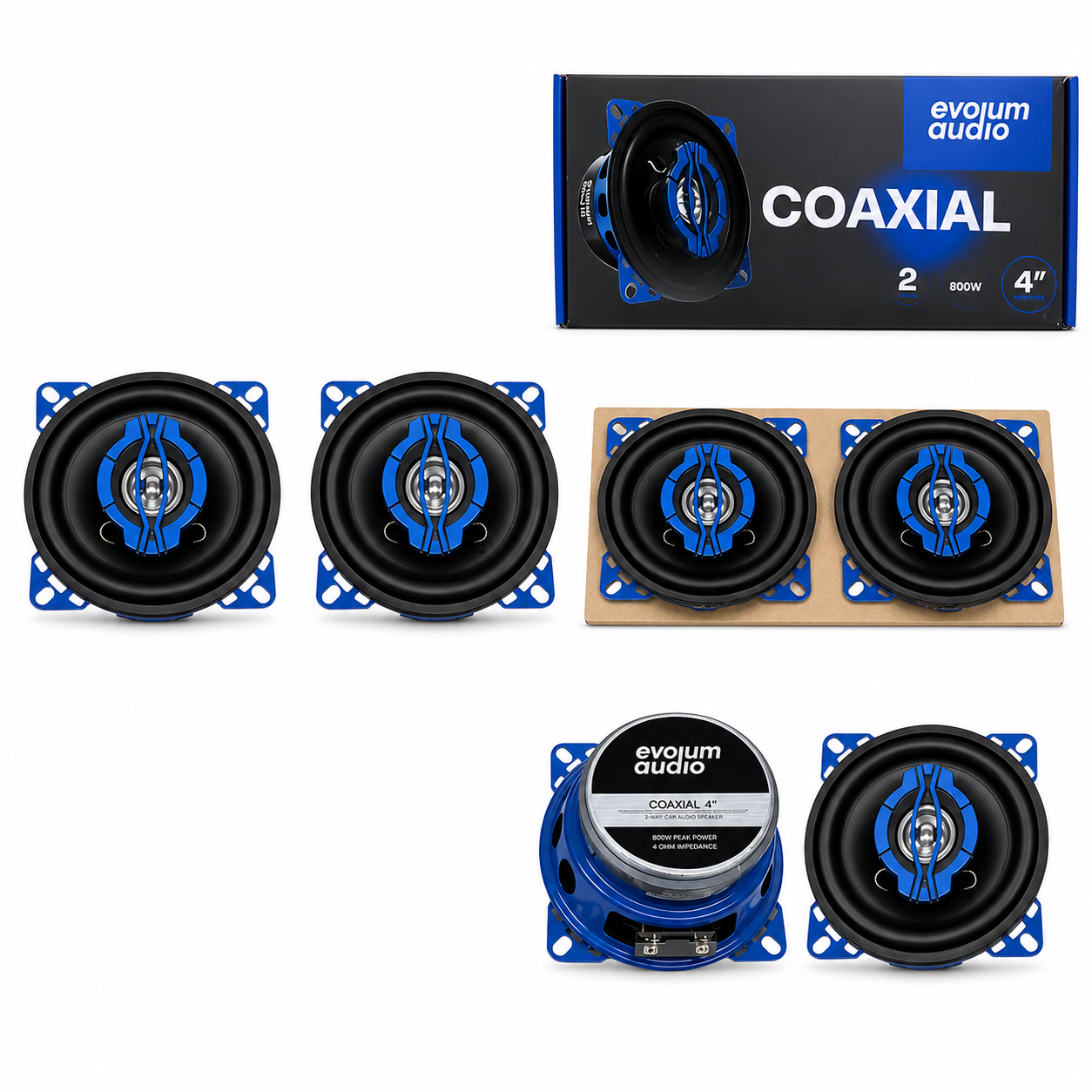 Bocinas coaxial 4"