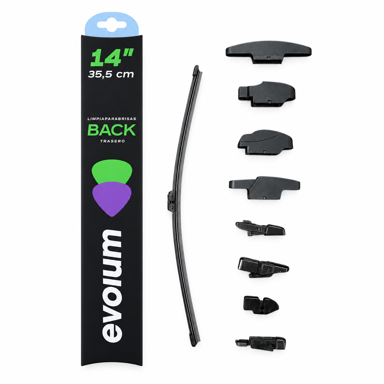 Limpiaparabrisas trasero Back de evolum — 14"