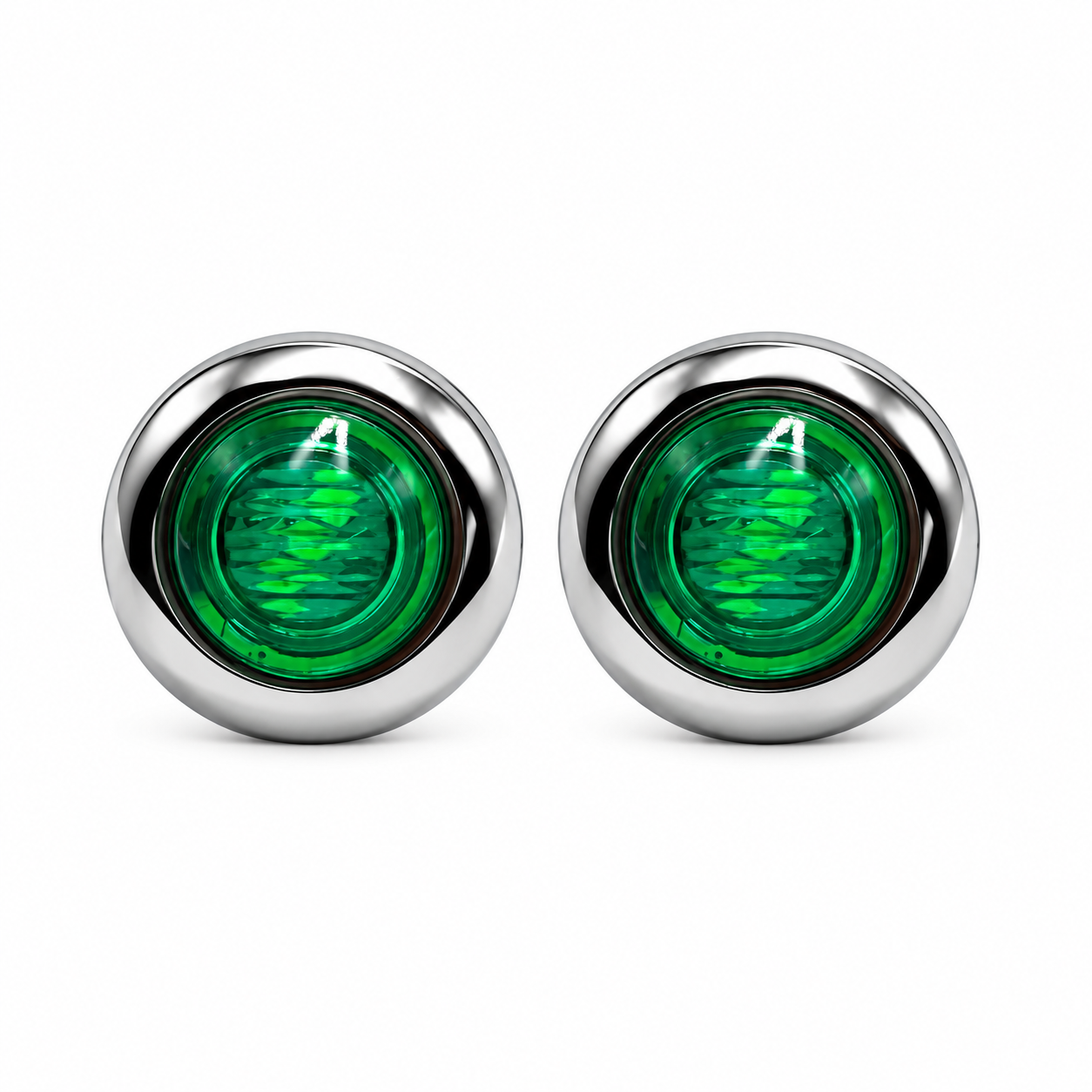 Par de ojos de aguila verde