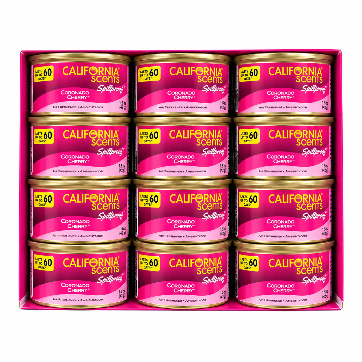 Exhibidor de aromatizante cereza  12 piezas