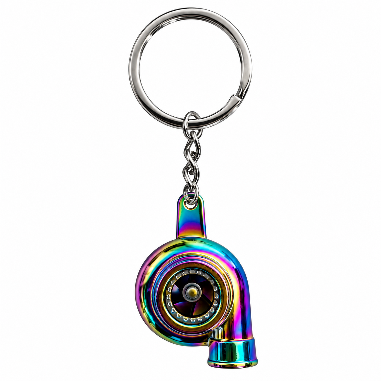 Llavero turbo tornasol