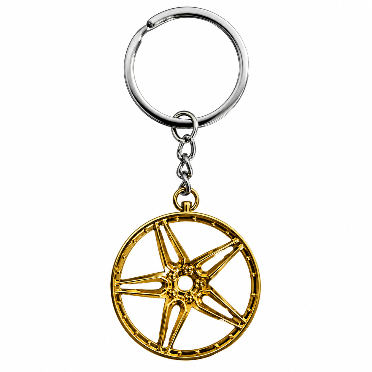 Llavero de rin amarillo