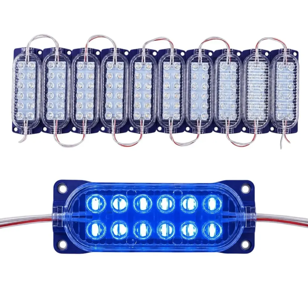 Módulo azul de 12 LED (tira de 10 piezas)