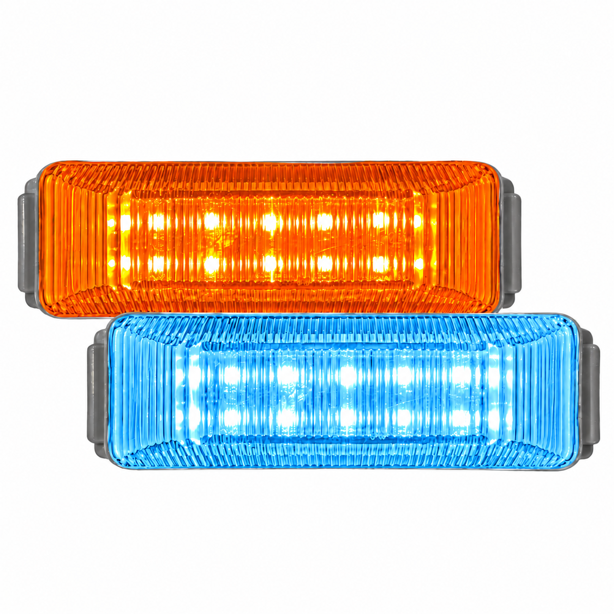 Plafón bicolor de 20 LED ámbar/azul hielo — foto 1 de 2