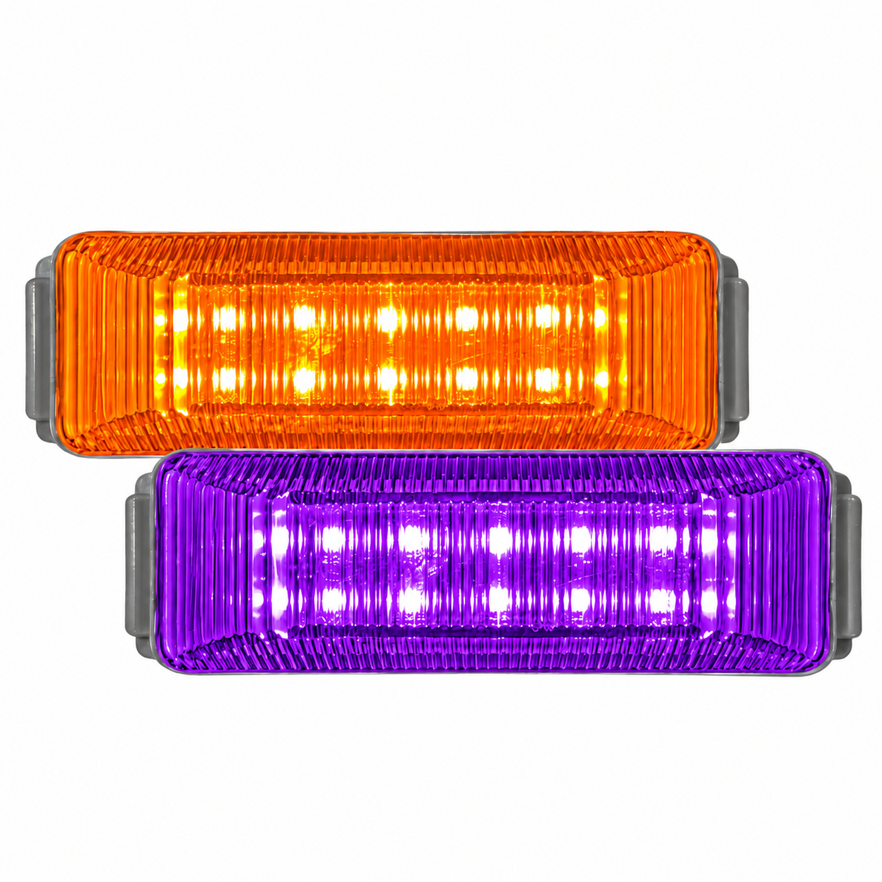 Plafón bicolor de 20 LED ámbar/morado — foto 1 de 2