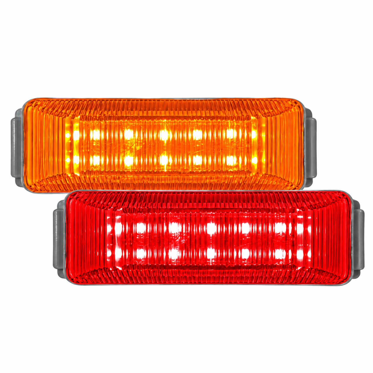Plafón bicolor de 20 LED ámbar/rojo — foto 1 de 2