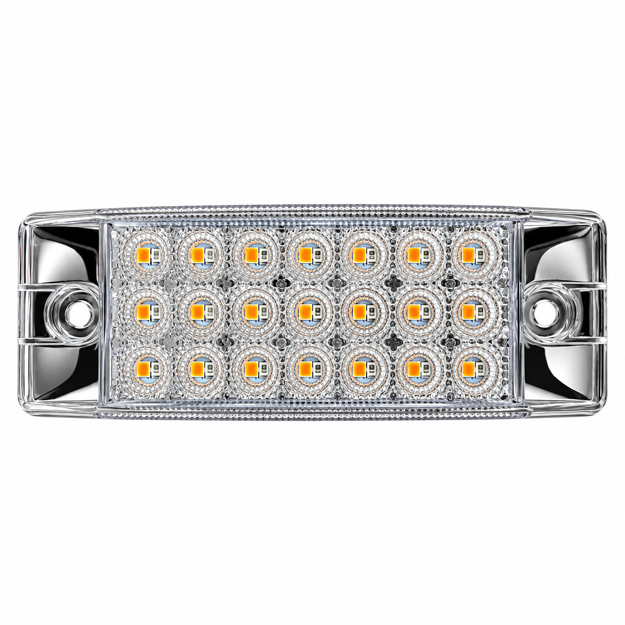 Plafón rectangular de 42 LED bicolor ámbar/azul hielo — foto 2 de 2