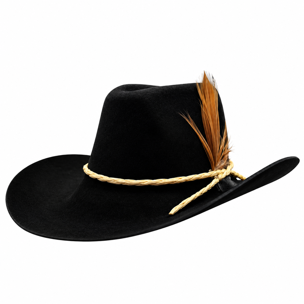 Aromatizante en forma de sombrero vaquero aroma carro nuevo — Negro