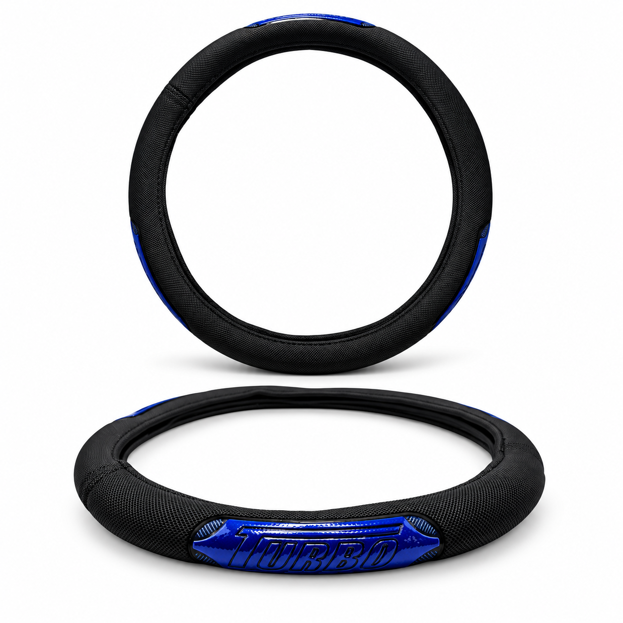 Funda cubrevolante reflejante para auto 38 cm — Azul