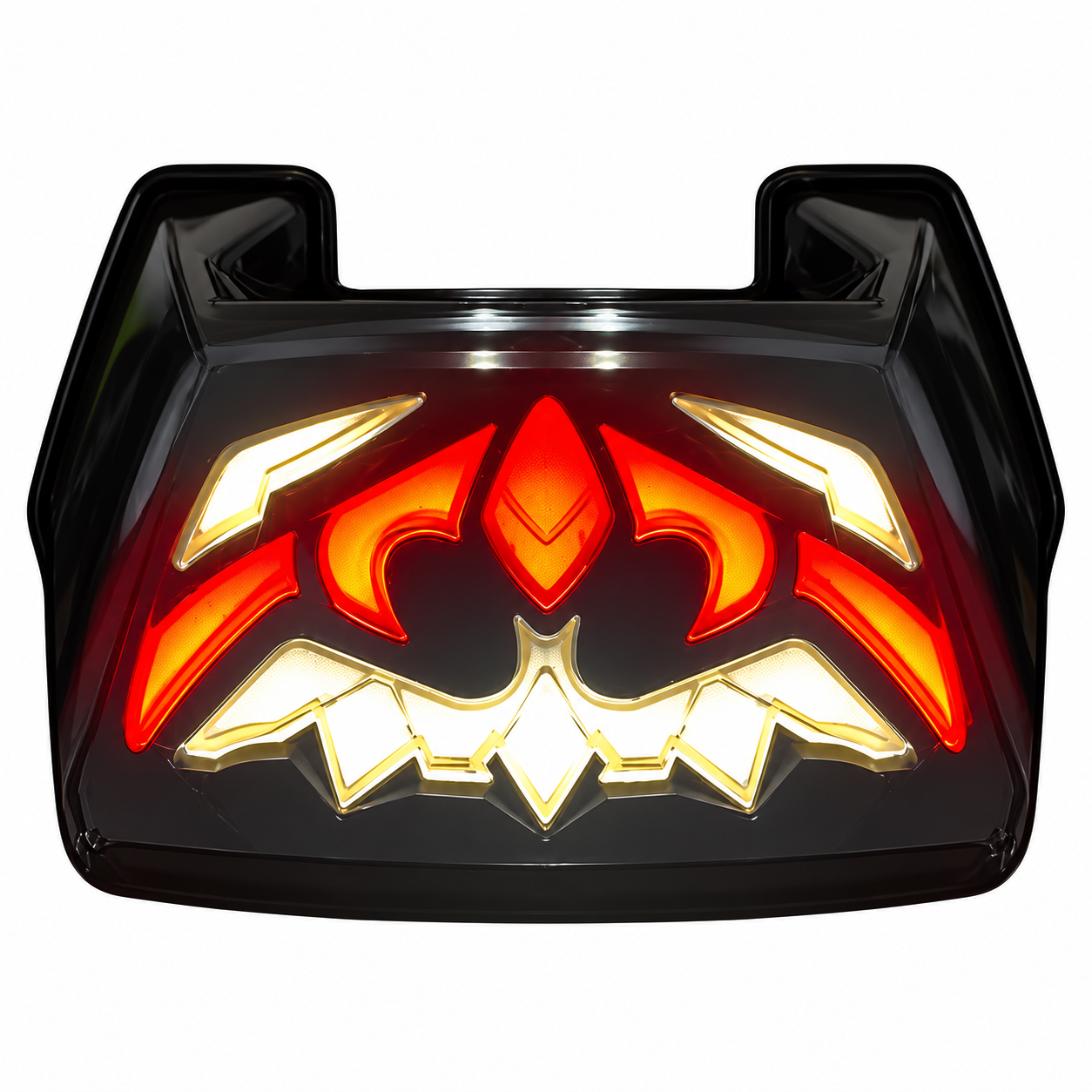 Skull Crown LED rojo/blanco