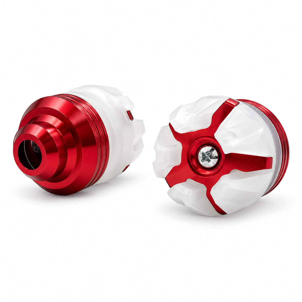 Slider para moto universal con luz  — Rojo