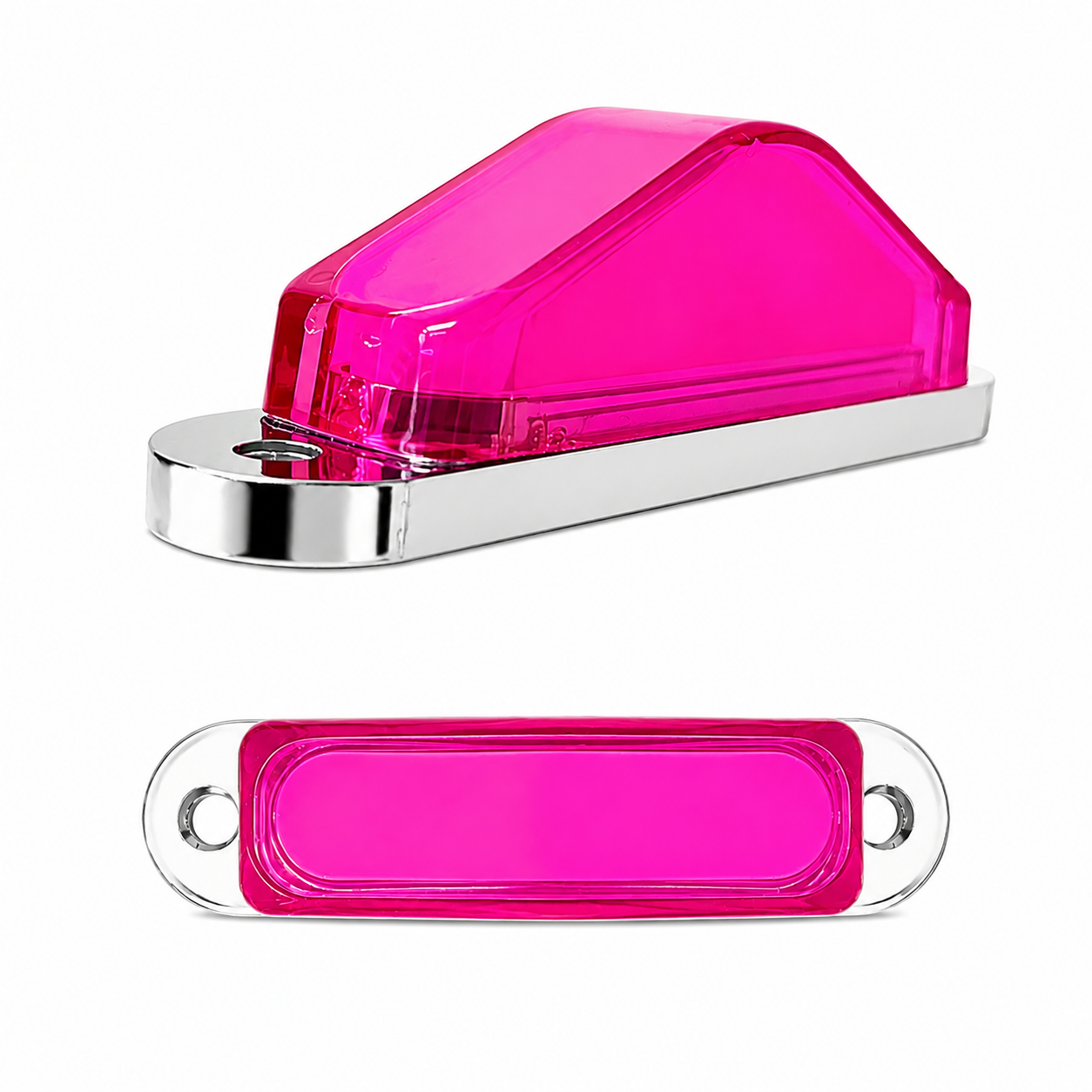 Plafón lateral tipo pirámide GLO — Rosa