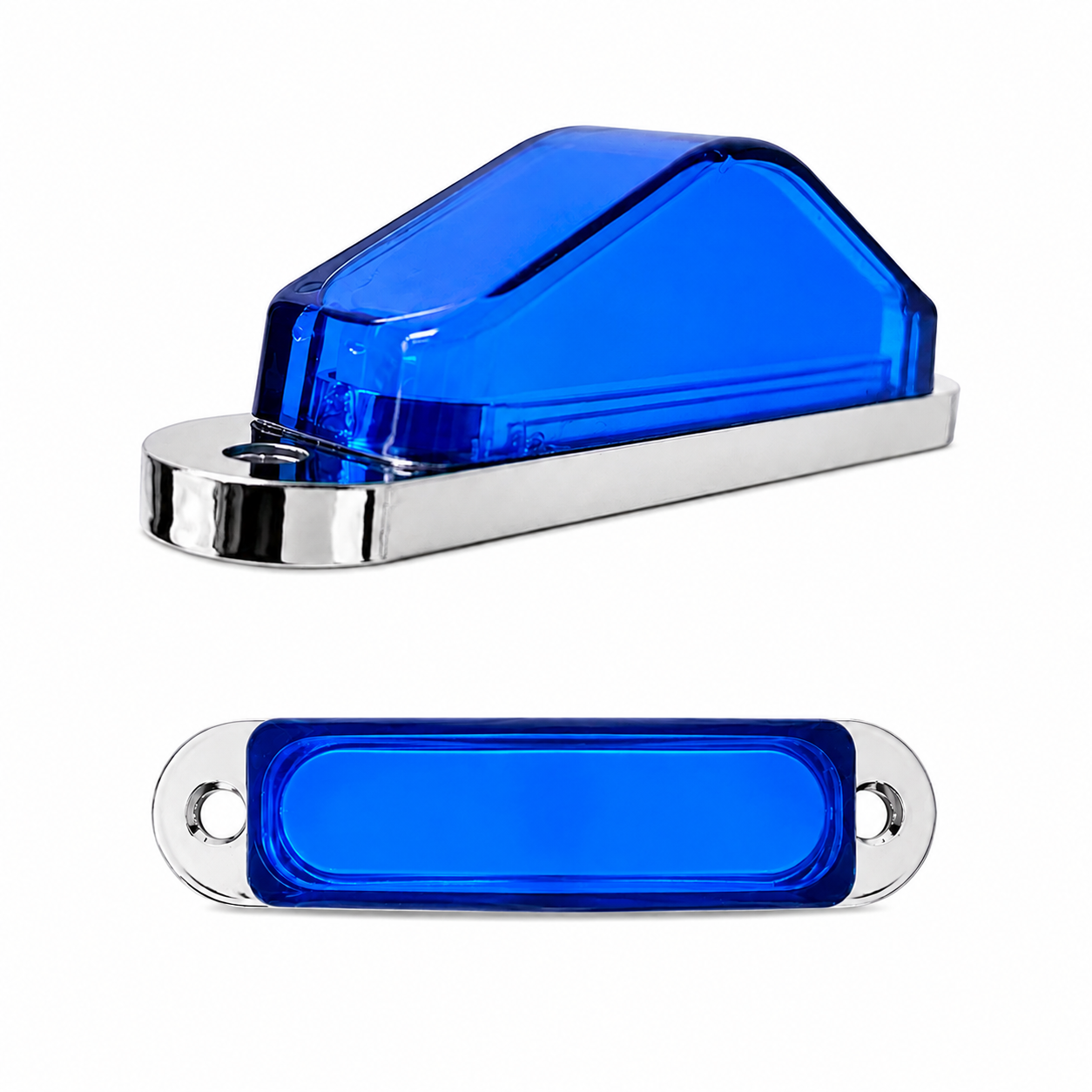 Plafón lateral tipo pirámide GLO — Azul