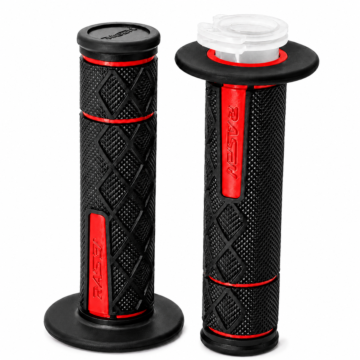Puño de caucho doble agarre — Rojo
