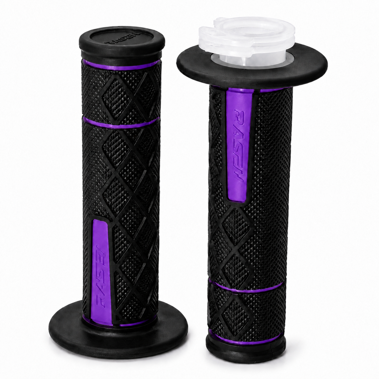 Puño de caucho doble agarre — Morado