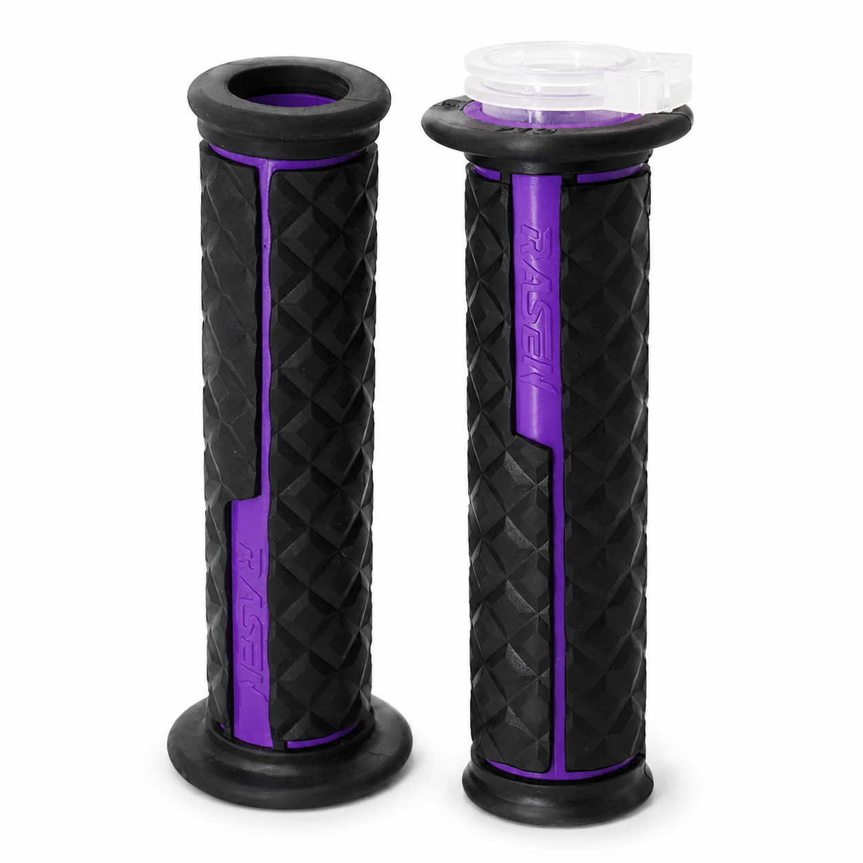 Puño de caucho doble agarre tipo cuarzo varios colores — Morado