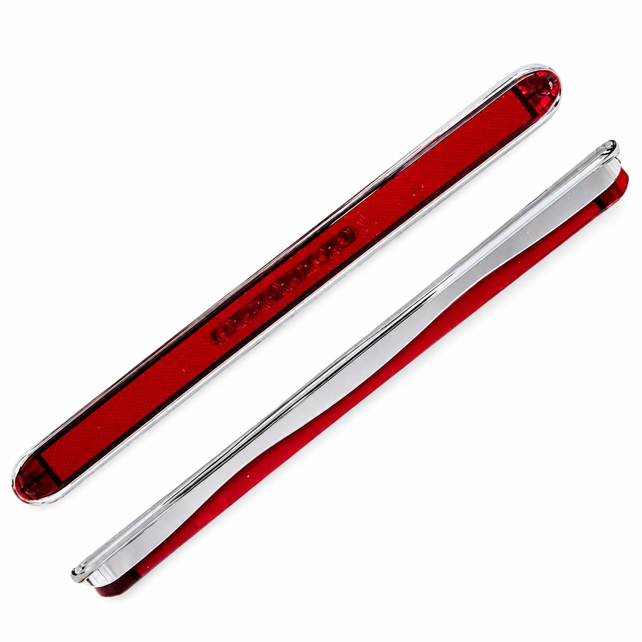 Plafón direccional lateral con glo + LED para camión 45 cm de largo  — Rojo