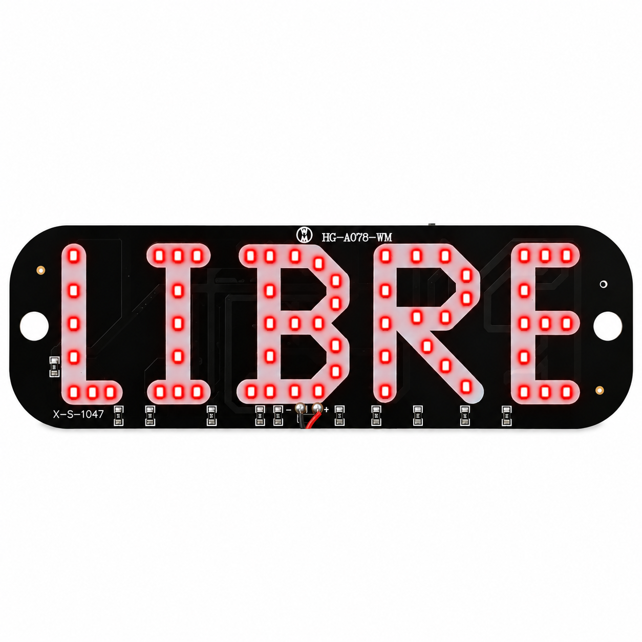Letrero Libre color — Rojo