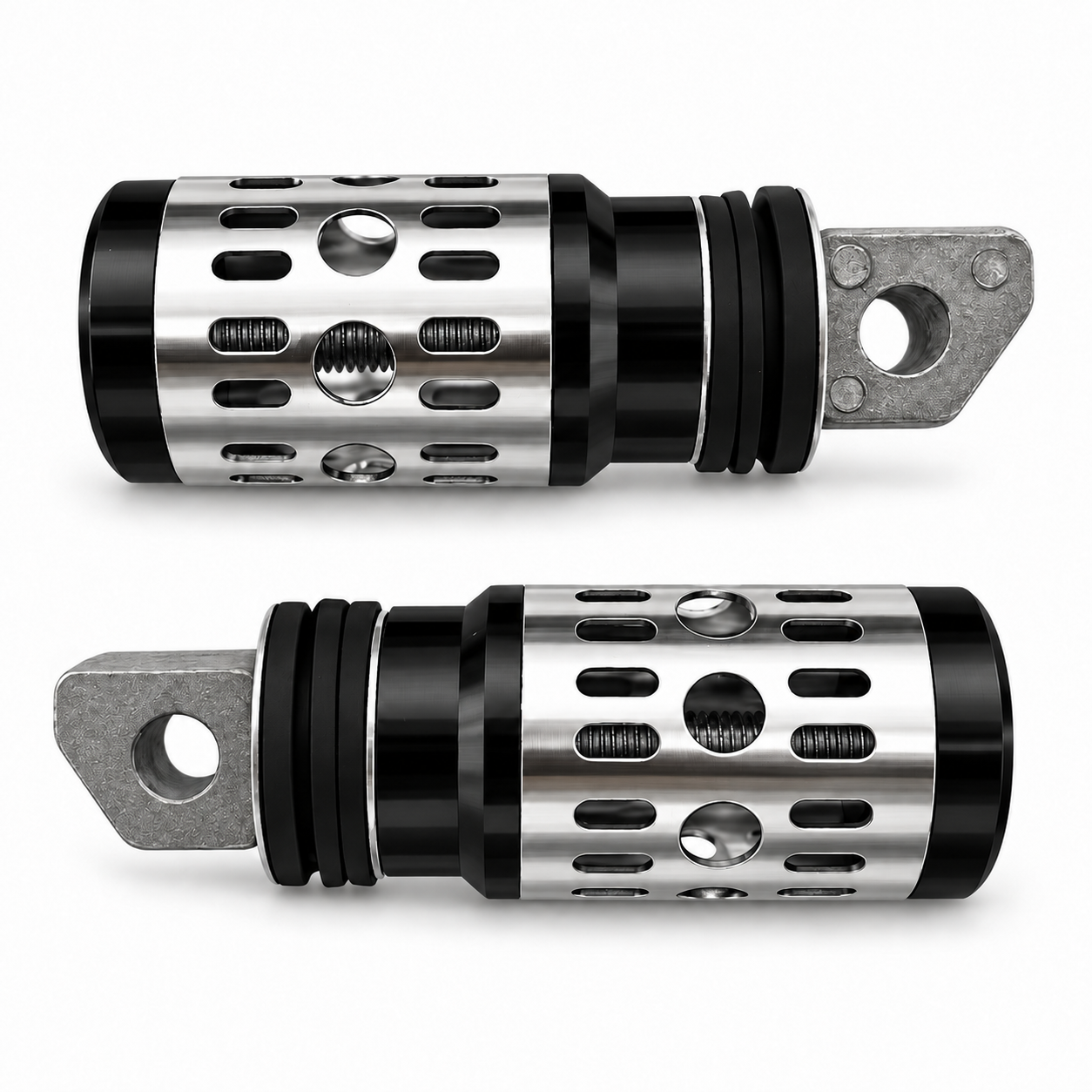 Pedal para moto de aluminio perforado colores disp. — Negro