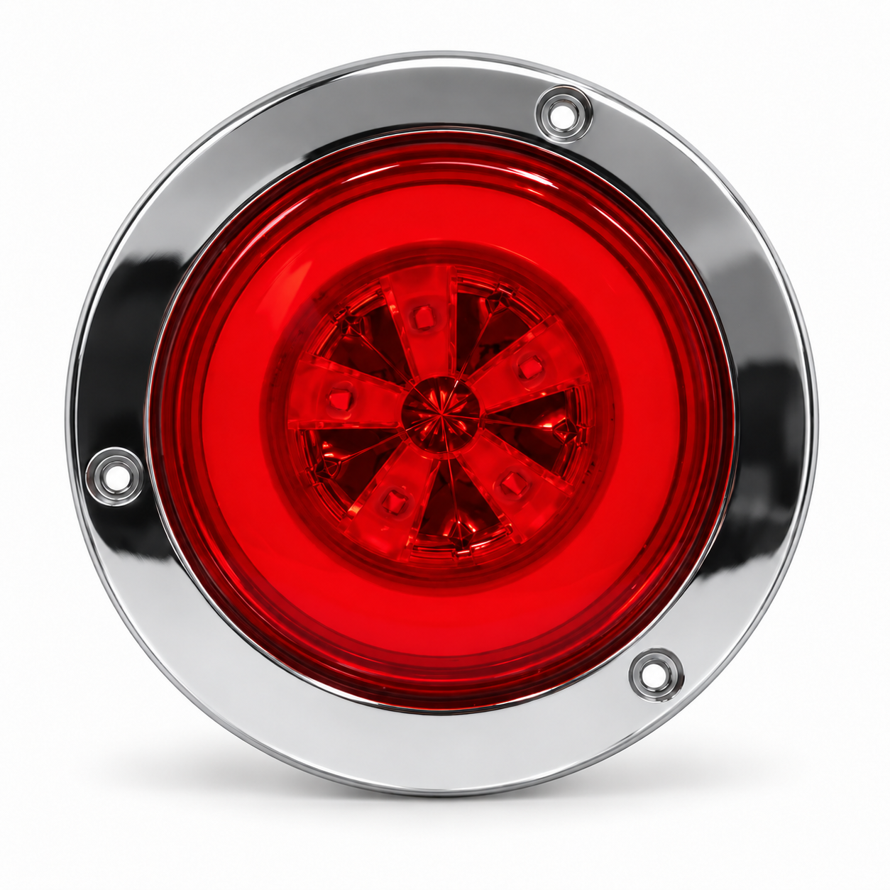 Plafón redondo de 5 LED y ojo de ángel — Rojo