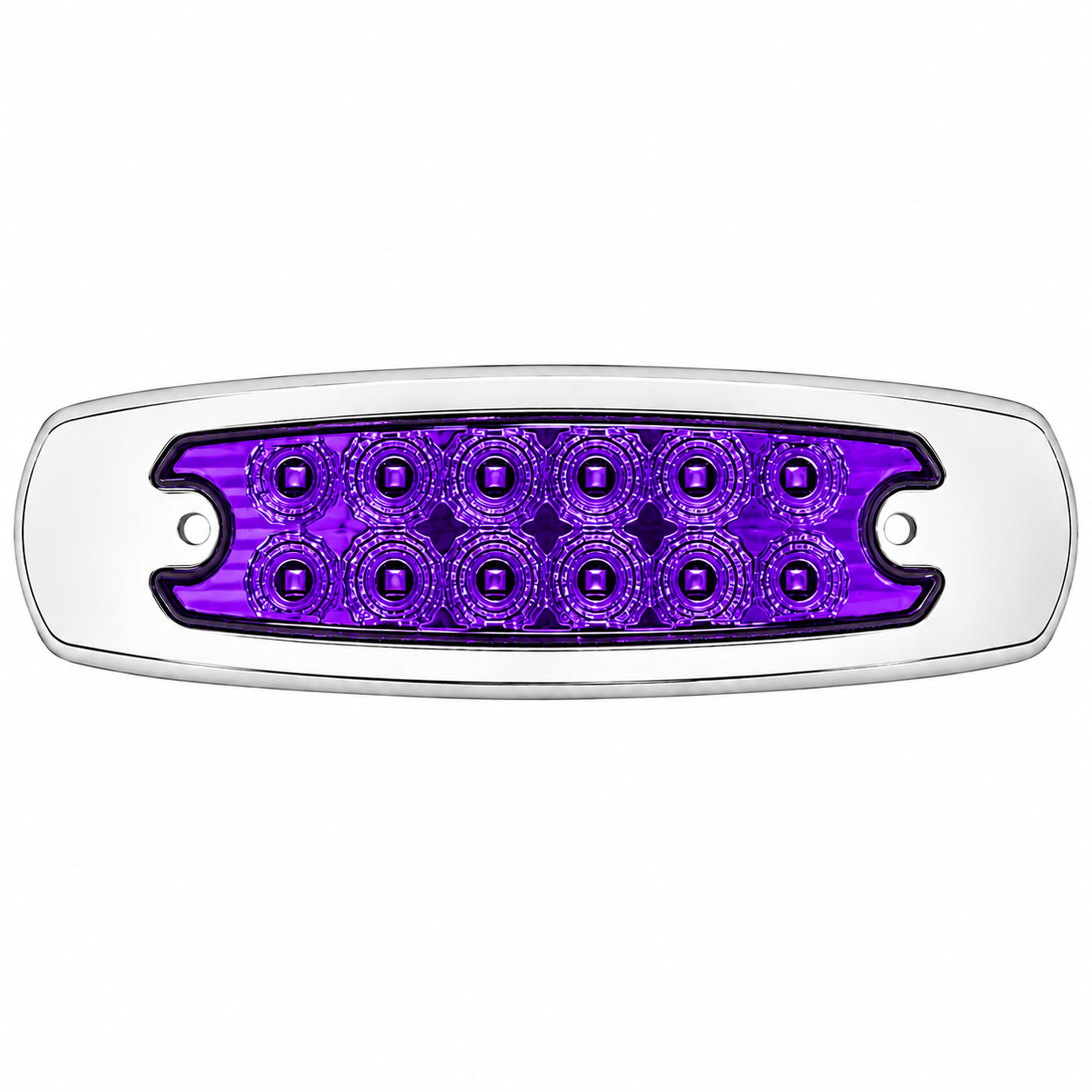 Plafón tipo Peter Bilt de 12 LED función fija y estrobo — Morado