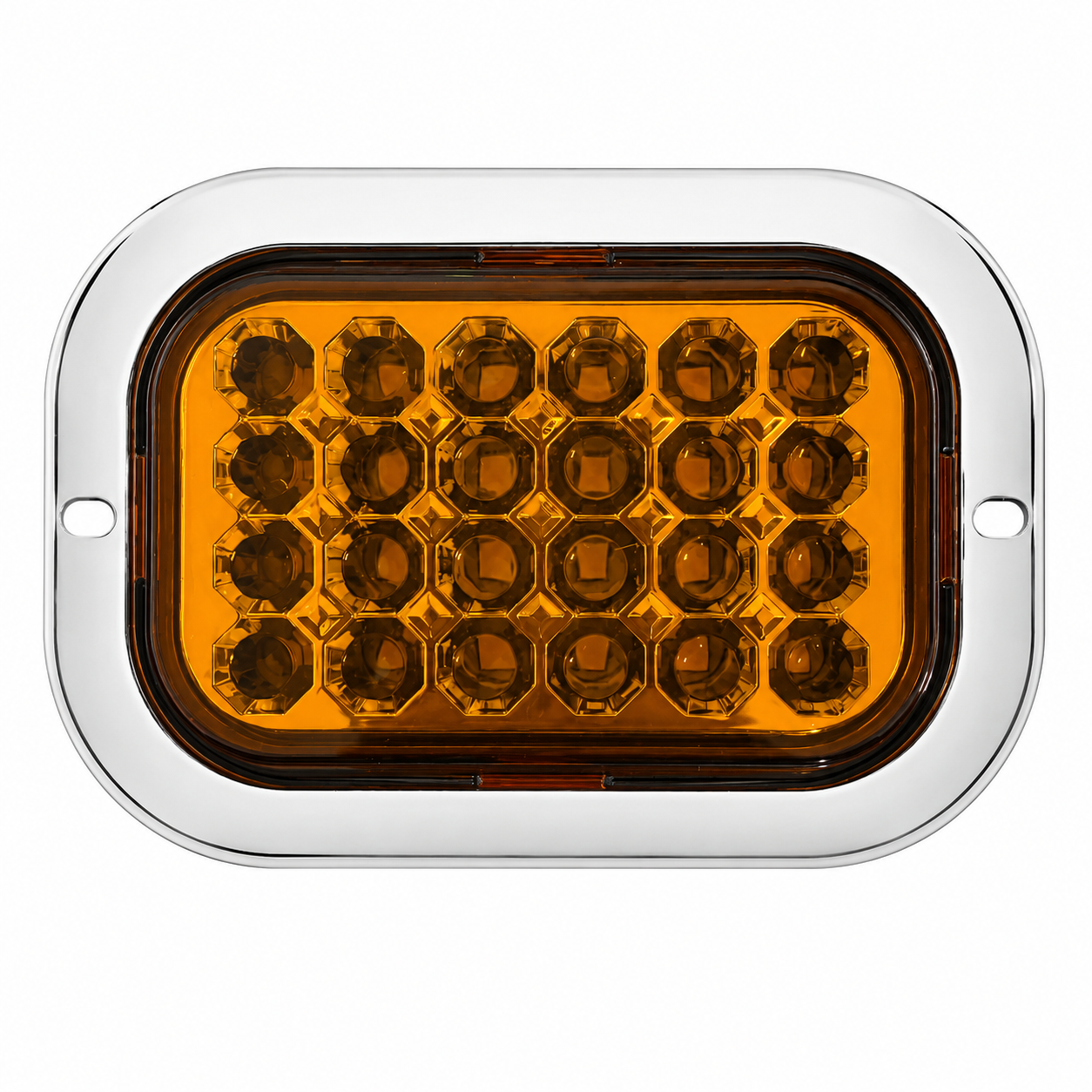 Plafón rectangular de 24 LED · Ámbar
