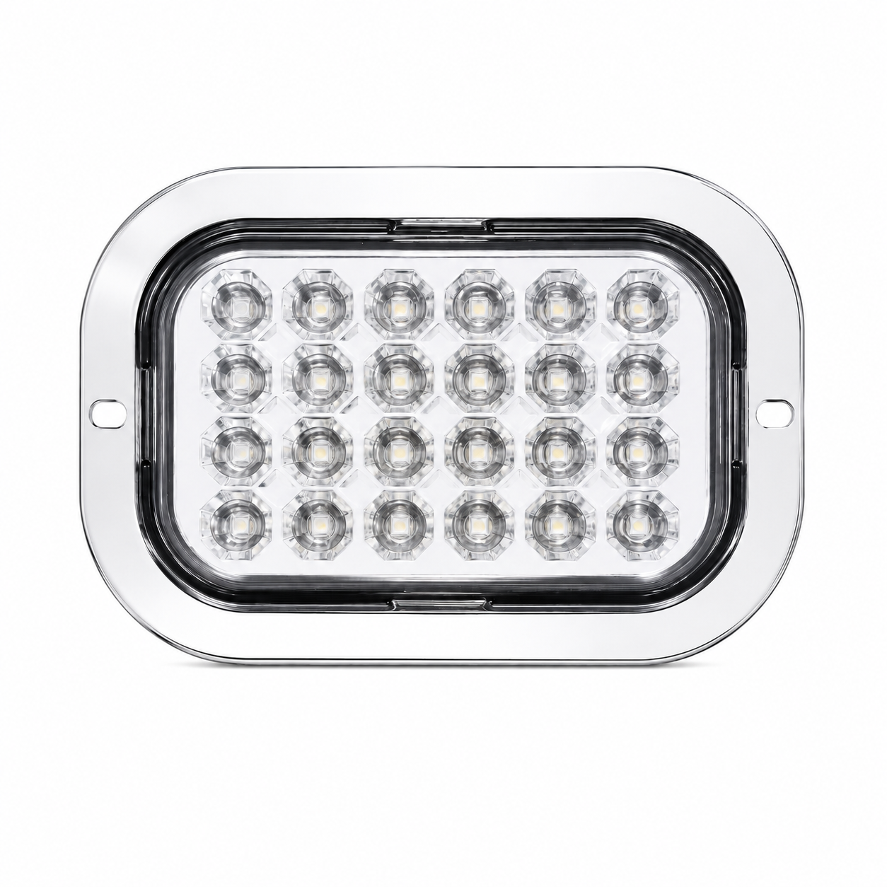 Plafón rectangular de 24 LED — Blanco