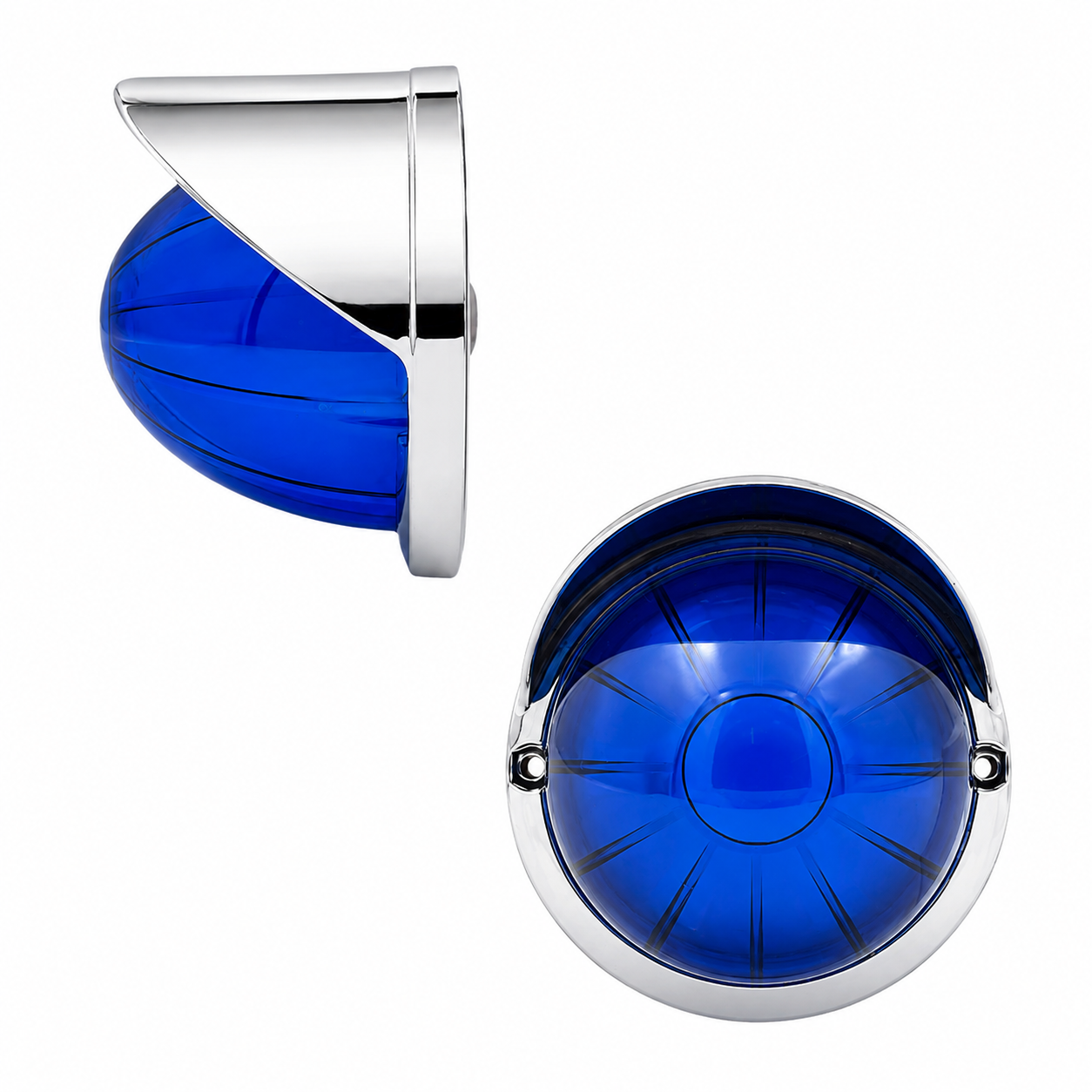 Plafón LED GLO lateral tipo Zepelin · Azul