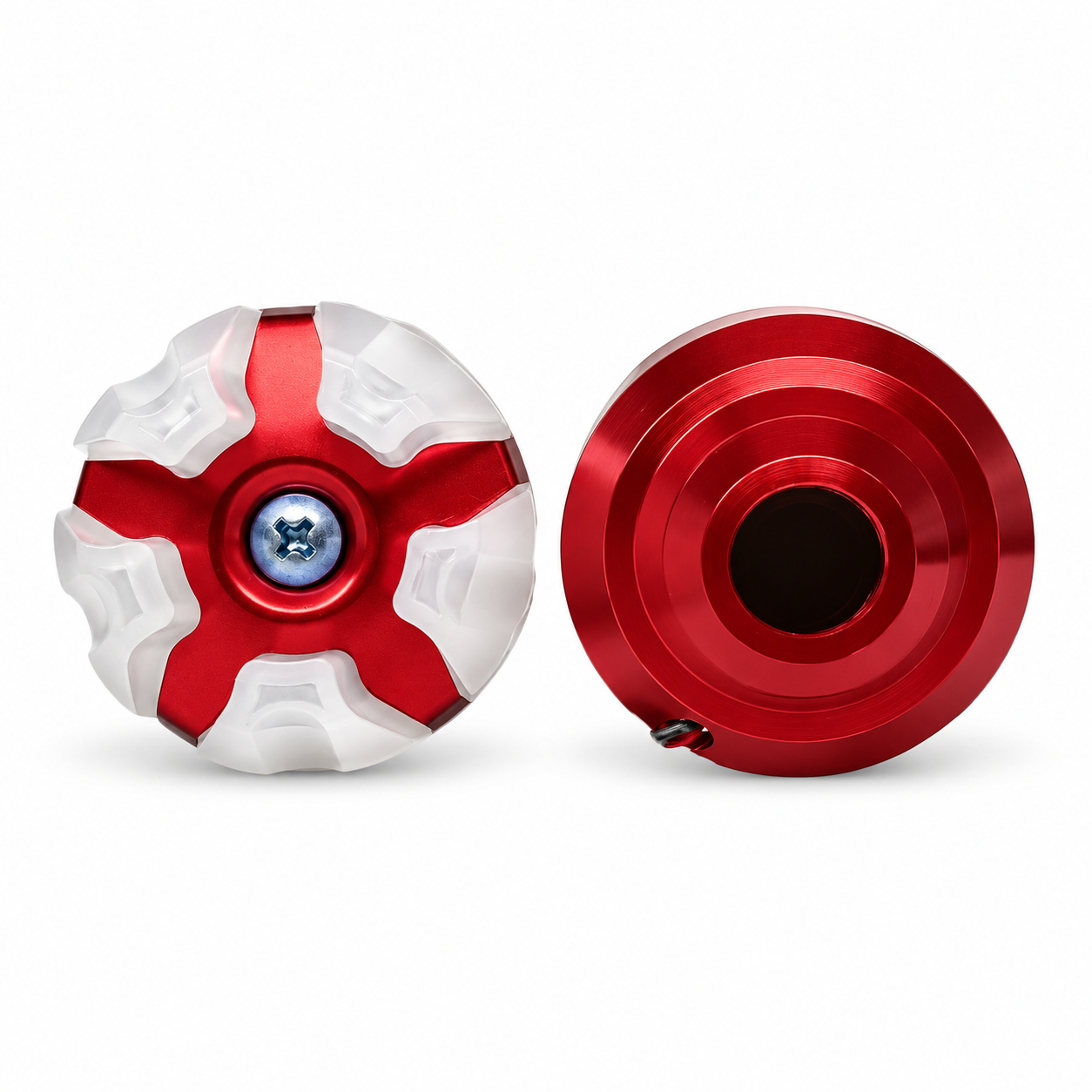 Slider para motocicleta con luz rgb y carcaza de color  — Rojo