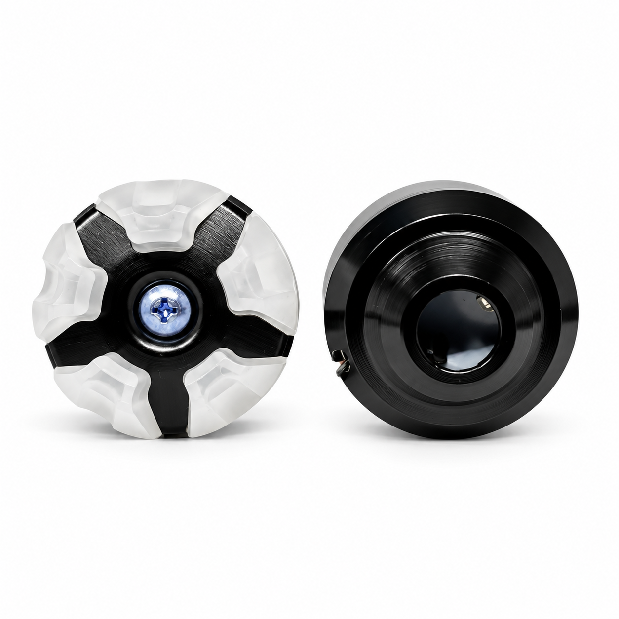 Slider para motocicleta con luz rgb y carcaza de color  — Negro