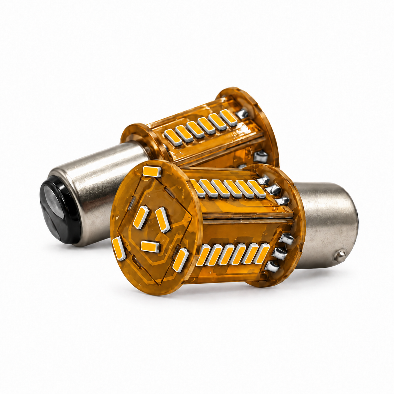 Foco con 30 hyperled función fijo + estrobo (1034) — Ámbar
