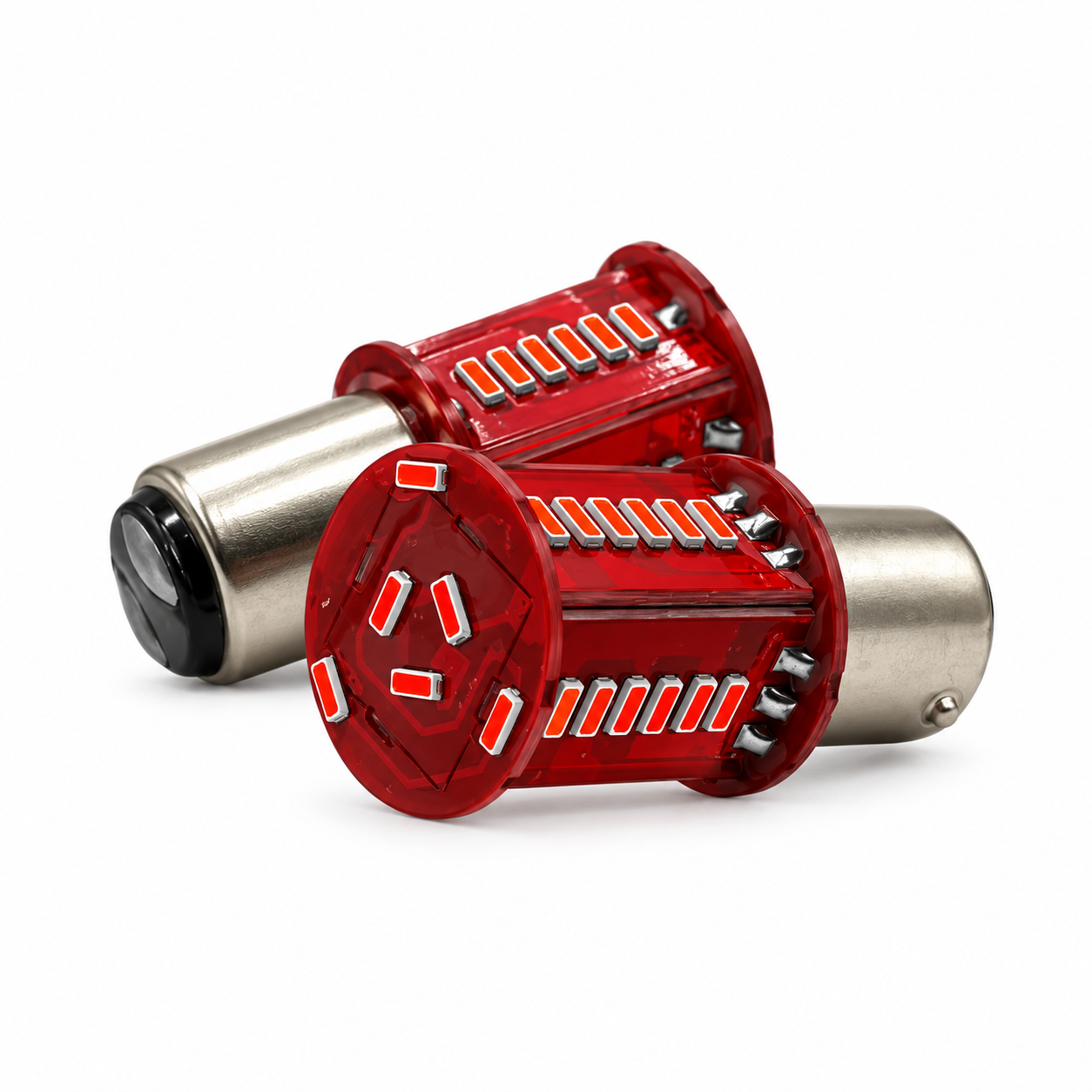 Foco con 30 hyperled función fijo + estrobo (1034) — Rojo