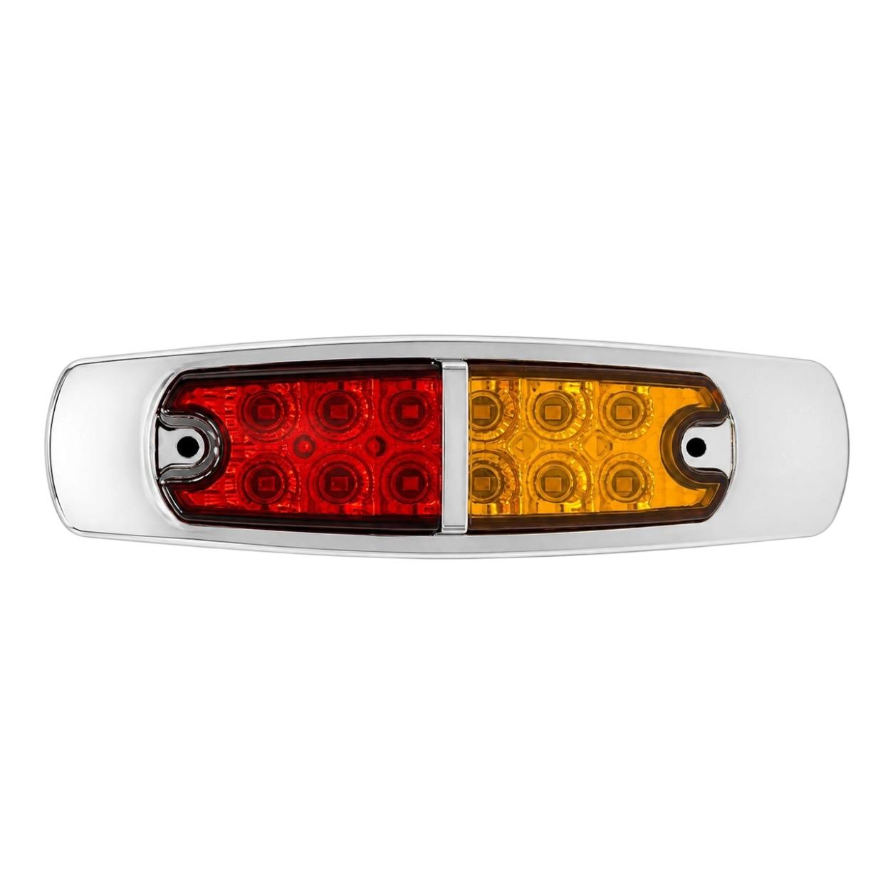 Plafón lateral de 12 LED  — Ámbar/Rojo