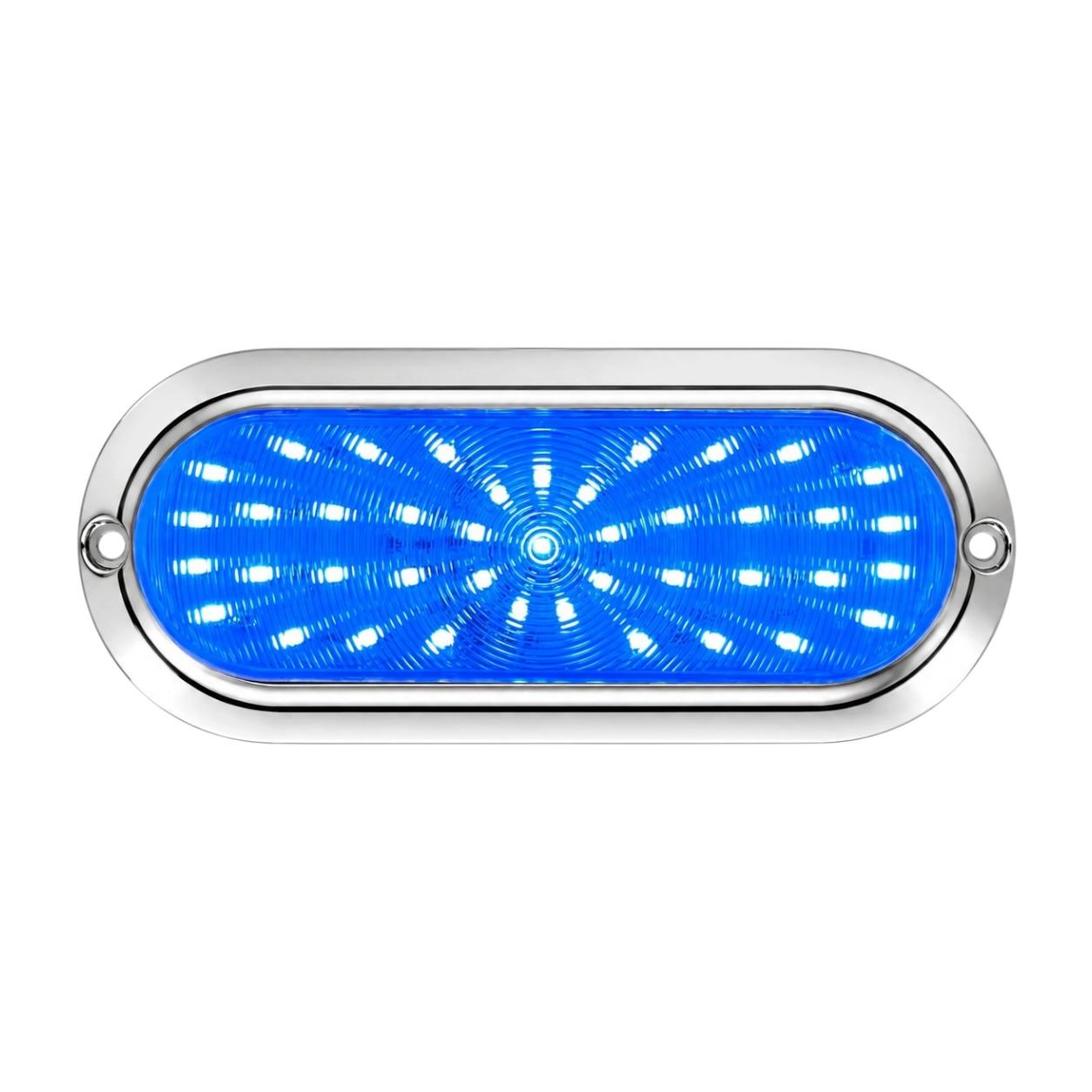 Plafón de 54 LED base cromada (varios colores) — Azul hielo
