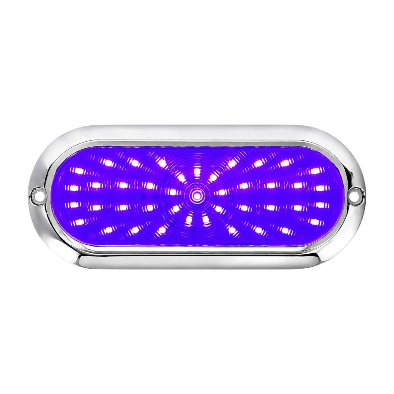 Plafón de 54 LED base cromada (varios colores) — Morado